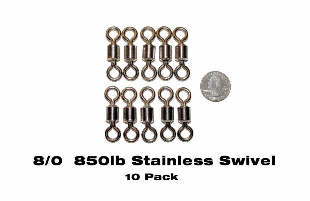 Stainless Steel Line Snaps - 10 Pack