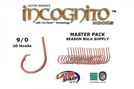 NEW 9/0 EC Circle Sea Bulk Master Pack 20X Non-Offset Circle Hook Tru-Sand™ 